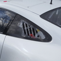 Vitre arrière latérale Makrolon Porsche 991 - avec ouies