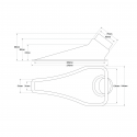 Ecope de refroidissement Naca simple Transparente - 76/63mm