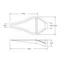 Ecope de refroidissement Naca simple Transparente - 76mm